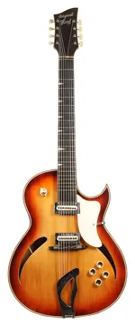 Hopf 8 Saiter Hollowbody 60s German Vintage Guitar