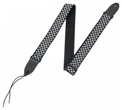 Dunlop D38-31 Check Guitar Strap | Black
