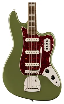 Squier Limited Edition Classic Vibe Bass VI in Olive Green, Matching Headstock