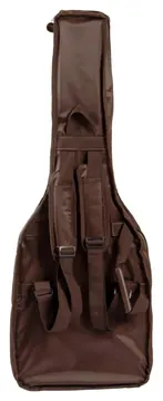 Mundomax Capa para Guitarra Extra c/ Bolso Cargo Nylon 70 Marrom Mundomax