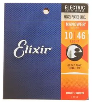 Corde elettrica Elixir Nanoweb Nickel Plated Steel Light 10-46