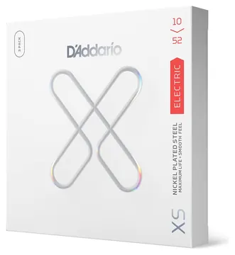 D'Addario 10-52, XS Nickel Coated Electric Guitar Strings 3-Pack