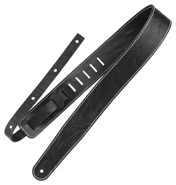 Richter Raw II Contour Guitar Strap Wrinkle Black - 1513