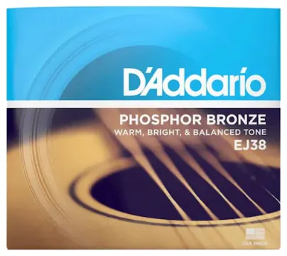 D'Addario Daddario Light EJ38 Phosphor bronze 010-047 (12-snarig)