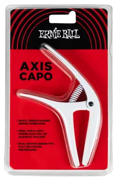 Ernie Ball - 9616 Axis Dual Radius Capo White