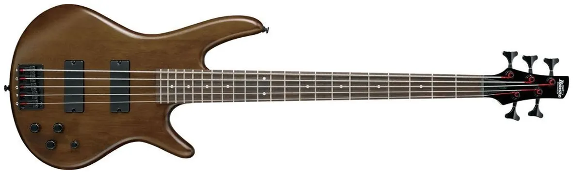 Ibanez GSR205B-WNF 5-Saiter E-Bass Open Pore finished Walnut Flat