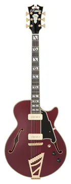 D'Angelico Deluxe SS Satin Trans Wine