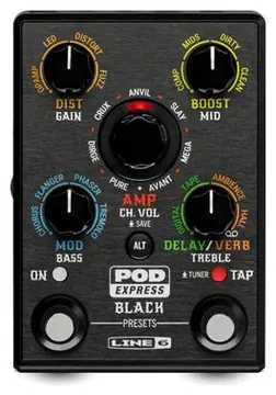 Line 6 POD Express Black Multieffektgerät für E-Gitarre