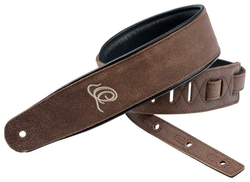 Ortega OSAR-7 Guitar Genuine Leather Strap Ledergurt (70mm), Sand Blasted Rock