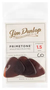 Dunlop 510P1.5 Primetone Standard Sculpted 3/Play Pack Picks