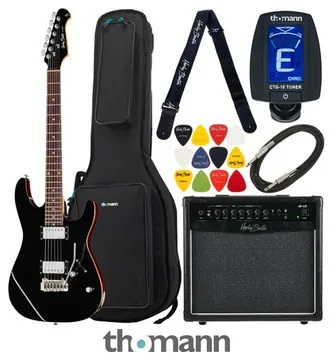 Harley Benton Fusion-III HH EB BK Bundle