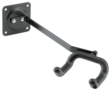 K&M 16235 -55 Gitarren-Wandhalter, schwarz