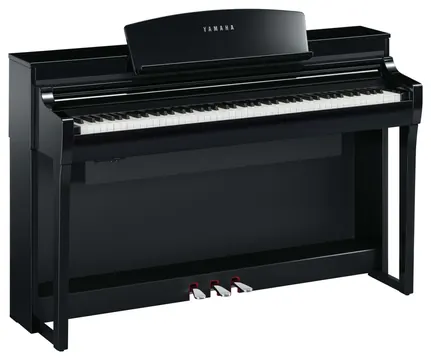 Yamaha Clavinova CSP-275 Digitalpiano – Schwarz poliert mit Echtholz-GrandTouch-S-Tastatur und Yamaha-CFX- & Bösendorfer-Flügelklängen