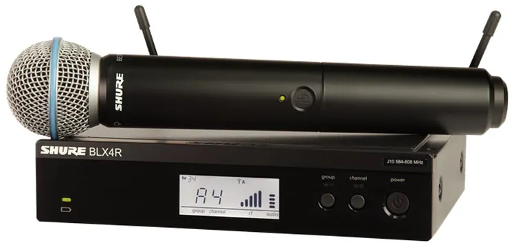Shure BLX24RE-B58 Sistema wireless BLX4RE, BLX2/BETA58, WA371. (M17)