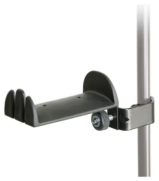 K&M 16080 Kopfhörerhalter für Stative, schwarz