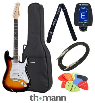Harley Benton ST-20HSS SB Standard Se Bundle