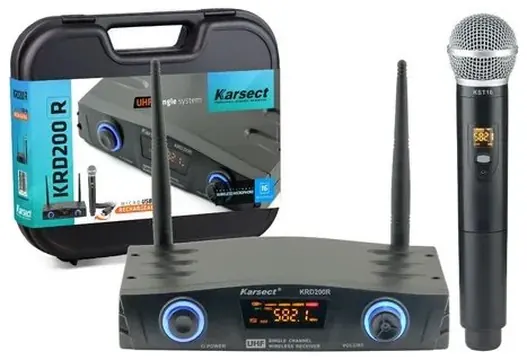 Karsect Microfone Sem Fio Karsect Krd200Sl Lapela Profissional