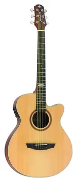 Strinberg SF200C NS Black Series Super Flat De Aço C/ Afinador Natural Fosco