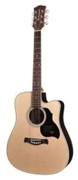 Richwood Master Series D60CE Handmade Electro Acoustic Dreadnought Guitar, Solid Spruce & Rosewood, Gloss