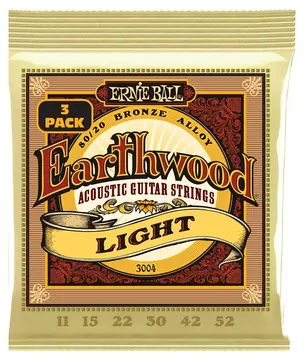 Ernie Ball 3004 Earthwood 80/20 Bronze Light 11-52 - 3 Mute
