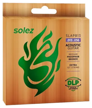 Solez Encordoamento Solez .013 Violão Aço Fósforo Bronze SLAPB13
