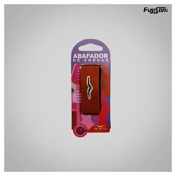 AVS Abafador DE Cordas Avs P/violão/guitarra Couro Vermelho
