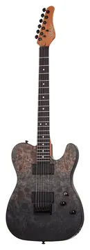 Schecter PT Standard - Black Fade Burst Burl