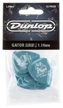 Dunlop 417P114 Gator Grip Plectrum 1.14mm 12-Pack