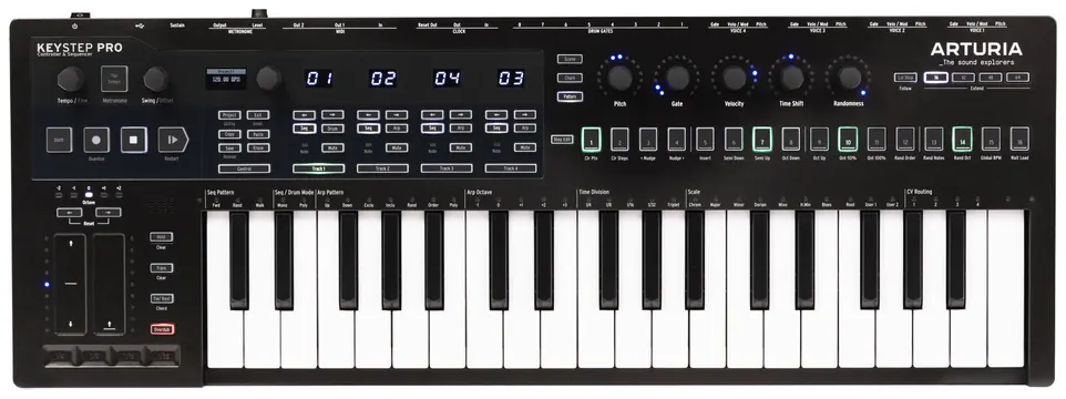 Arturia KeyStep Pro Chroma USB/MIDI/CV Keyboard 37 Slimkeys / 4 Sequenzer
