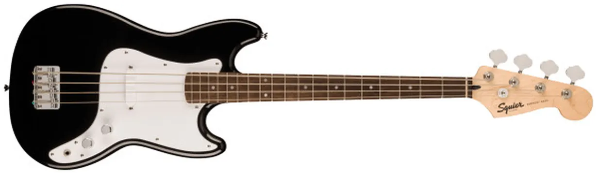 Fender Squier Sonic Bronco Bass Laurel Fingerboard White Pickguard Black