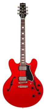 Heritage Custom Shop Core Collection H-535 Electric Guitar with Case, Trans Cherry, Artisan Aged