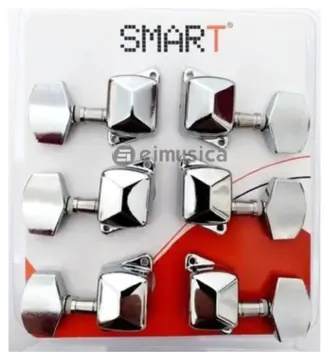 Smart Tarraxa Semi Blindada Para Violão Aço Smart TSMSB