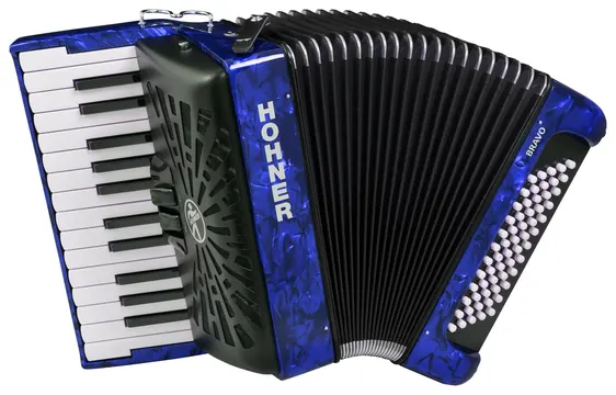 Hohner Bravo II 60 - Blau HOA16982 60 Bässe, neues Verdeck, silent Key