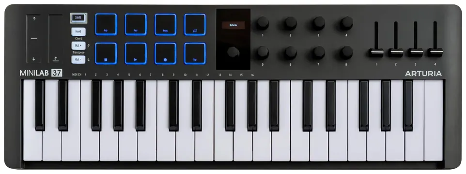 Arturia MiniLAB 37 MIDI Controller Keyboard, Black