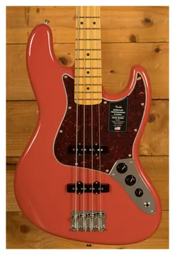 Fender American Professional Classic Jazz Bass - Maple - Faded Dakota Red