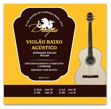 Jogo de Cordas Dragão 038 para Baixo Acústico Nylon