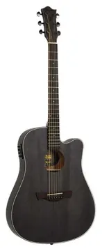 Tagima Eletroacústico TBW-400 Folk Slim Cutaway Black Wood