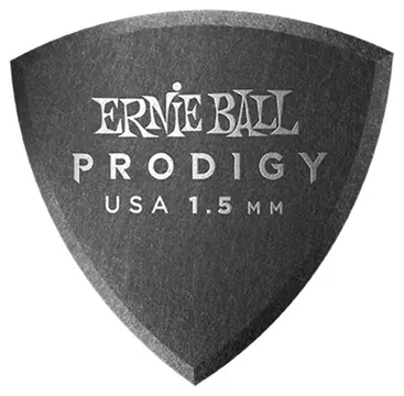 Ernie Ball - 9331 Plettri Prodigy Shield Black 1,5 MM Busta 6