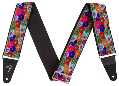 Fender Gitarrengurt Wild Bloom Strap Blue 2"