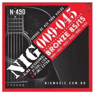 NIG Cordas Para Violão N-490 - NIG
