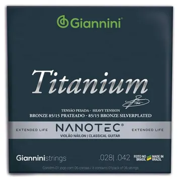 Giannini Encordoamento Giannini Violão 028 GENWTA PN Nanotec 85/15