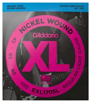 D'Addario EXL170SL Bass Guitar Strings Nickel