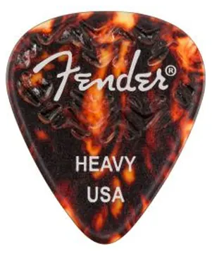 Blister plettri Fender 351 Shape Tortoise Shell Heavy 6pz