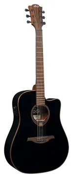 LAG T118DCE-BLK "tramontane" Guitare Folk Electro Dreadnought Noire