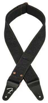 Fender x Wrangler Riveted Denim Strap Black