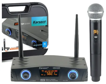 Karsect Microfone S/ Fio Karsect Krd 200 R Mão Recarregável