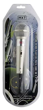 MXT Microfone MXT M996 Plastico Prata com Fio 3 Metros 541023