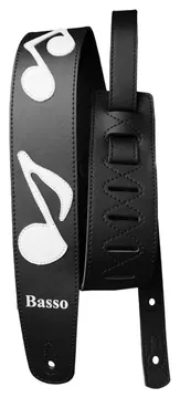 Basso Correia Basso Nm Preto C/ Nota Musical Branca
