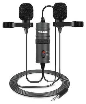 Vokal Microfone Duplo para Celular Vokal SLM20