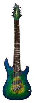 Cort KX508MS2-MBB Guitare Electrique 8 Cordes Mariana Blue Burst